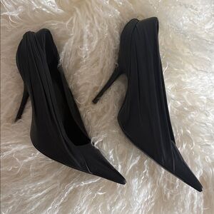 Balenciaga Black Pointed Heels